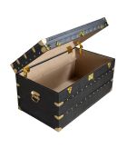 Coffre  noir/or - 31x93x54 cm