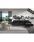 Poltrona in pelle con braccioli sabbia/miele - 25x86x85 cm