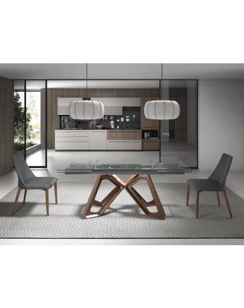 Poltrona girevole grigio/acciaio - 82,5x47x56 cm
