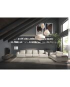 Commode  gris foncé/noyer/or - 72x140x45 cm