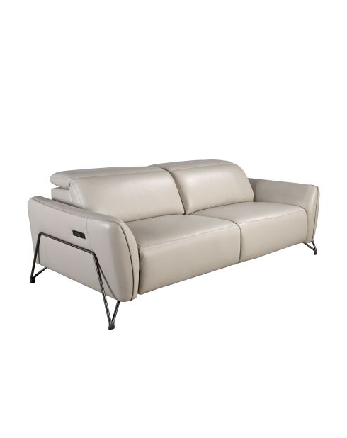 Relax Sand leren bank - 213x111x111 cm