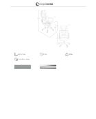 Grauer drehbarer Bürosessel aus Kunstleder - 16x64x72 cm