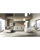 Buffet haut  gris clair/or - 70x82x53 cm