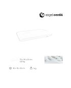 Oreiller haut de gamme avec noyau viscoélastique perforé blanc - 0,8x75x35 cm