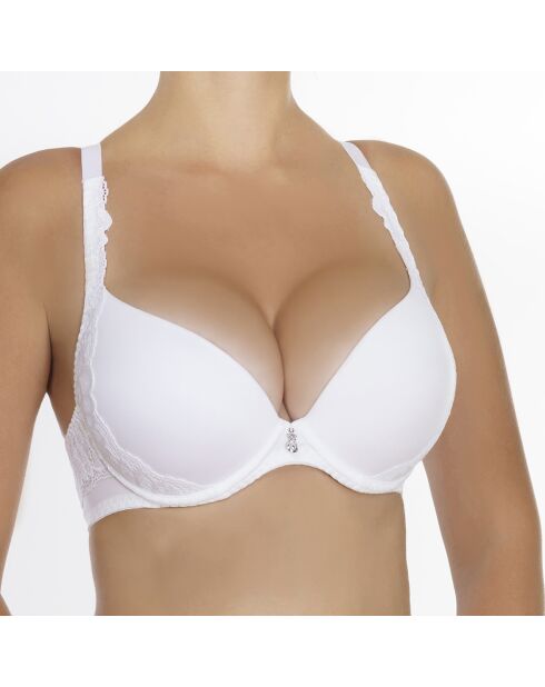 Reggiseno push-up bianco Elizabeth con coppe sagomate