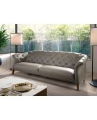 3-zitsbank Chester met modern grijs/honingkleurig design - 82x262x104 cm