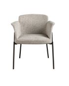 Silla con reposabrazos gris/negro - 4,5x48x57 cm