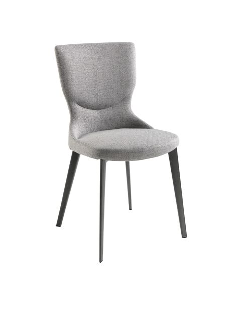 Grauer/schwarzer Stuhl - 7x53x61 cm