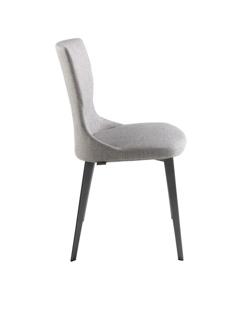 Grauer/schwarzer Stuhl - 7x53x61 cm