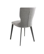 Grauer/schwarzer Stuhl - 7x53x61 cm