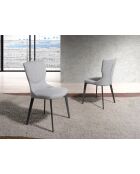 Grauer/schwarzer Stuhl - 7x53x61 cm