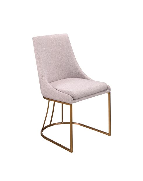 Silla gris/acero - 6,5x50x61 cm