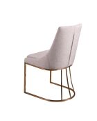 Silla gris/acero - 6,5x50x61 cm
