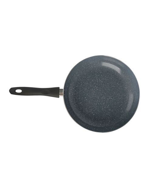 Inductiepan van geperst aluminium grijs - D.28 cm
