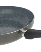 Sartén de inducción de aluminio prensado gris - D.28 cm