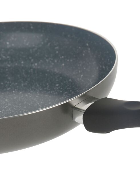 Inductiepan van geperst aluminium grijs - D.28 cm