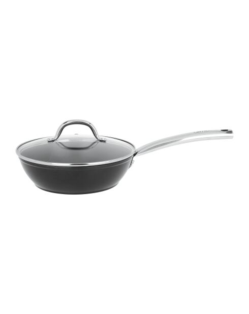 Sauteuse Aluminium forgé inox induction-D.24 cm x 6.5 cm