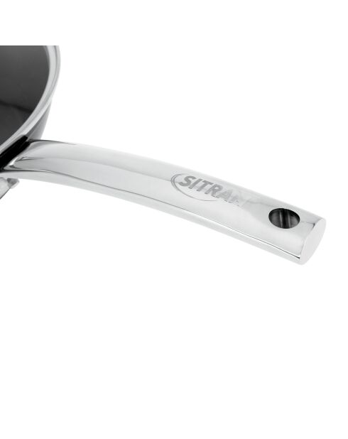 Sauteuse Aluminium forgé inox induction-D.24 cm x 6.5 cm