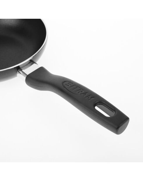 Padella in alluminio pressato grigio - D.14 cm