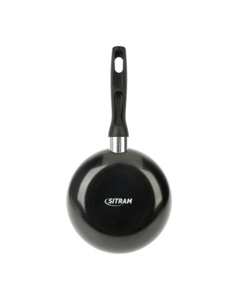 Padella in alluminio pressato grigio - D.14 cm