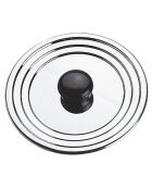 Couvercle universel Inox gris - D.22 cm