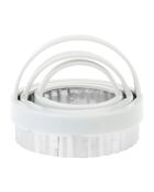 3 formine per biscotti rotonde in acciaio inossidabile