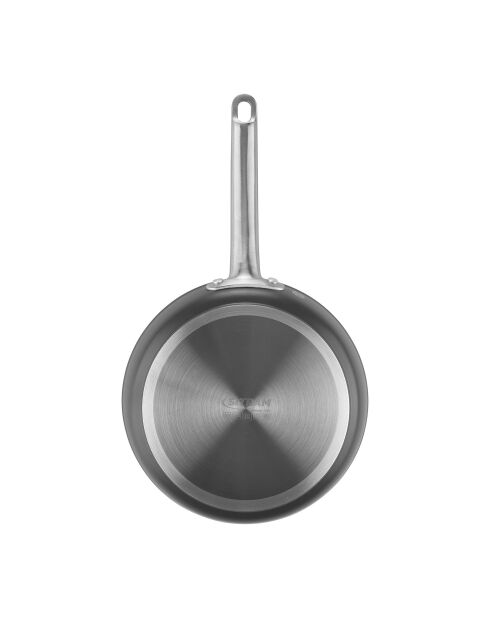 Poêle induction en Aluminium forgé recyclé grise -D.24 cm