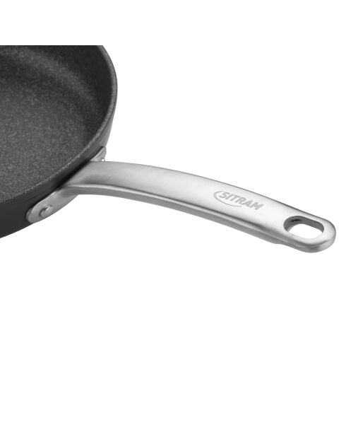 Poêle induction en Aluminium forgé recyclé grise -D.24 cm