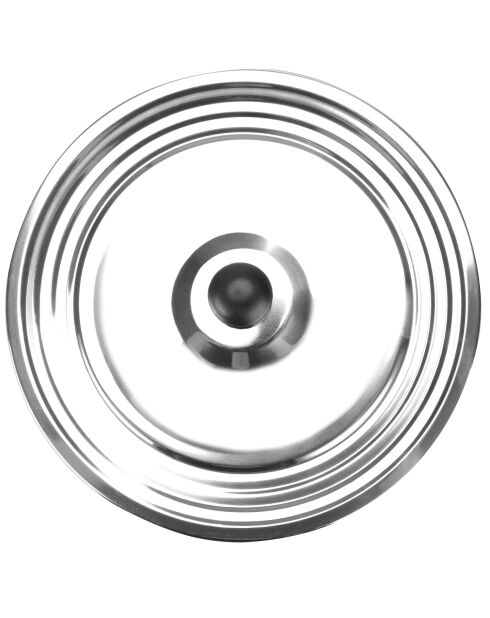 Couvercle universel en Inox gris - D.28/30/32 cm