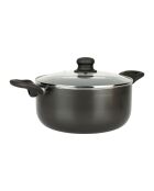 Inductiekookpot van geperst aluminium - D.24x10,5 cm