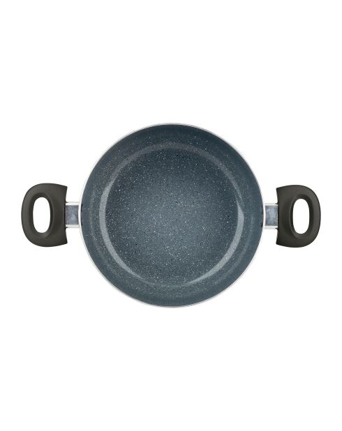 Inductiekookpot van geperst aluminium - D.24x10,5 cm