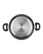 Inductiekookpot van geperst aluminium - D.24x10,5 cm