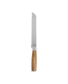 Coltello da pane in acciaio inossidabile con manico in acacia FSC