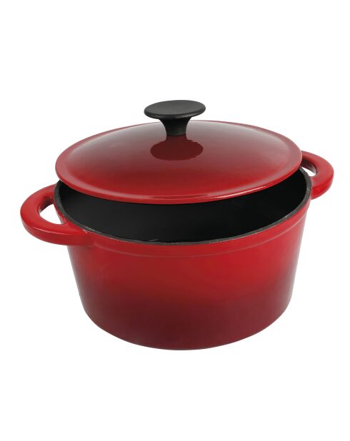 Ronde rode gietijzeren braadpan - 2,5 l