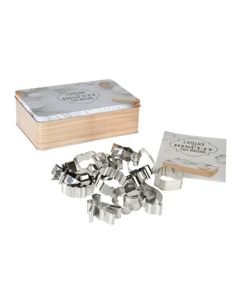 16 cortadores de galletas de acero inoxidable