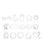 16 cortadores de galletas de acero inoxidable