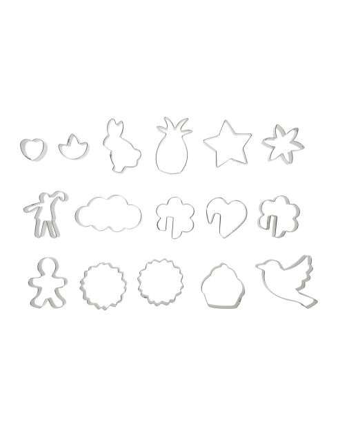 16 cortadores de galletas de acero inoxidable