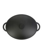 Zwarte ovale geëmailleerde gietijzeren braadpan - 9 L