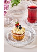 Service à thé transparent - 18 pièces