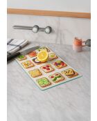 Tabla de cortar multicolor - 20x30 cm