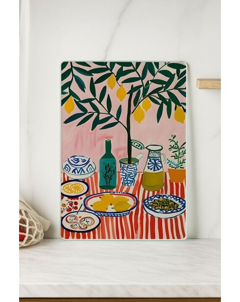 Tabla de cortar multicolor - 20x30 cm