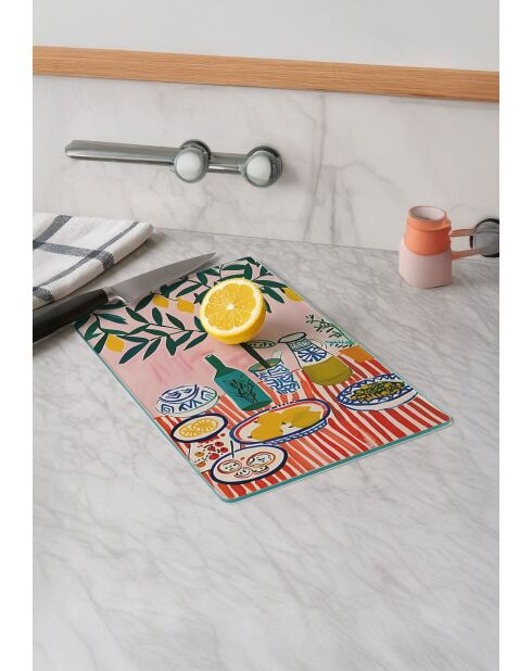 Tabla de cortar multicolor - 20x30 cm