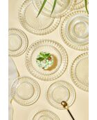 Service à thé transparent - 12 pièces