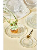 Service à thé transparent - 12 pièces