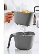 Set di 2 scolapasta a carbone