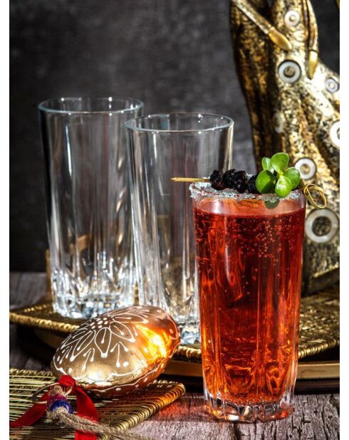 Set di 6 bicchieri trasparenti - 330 ml