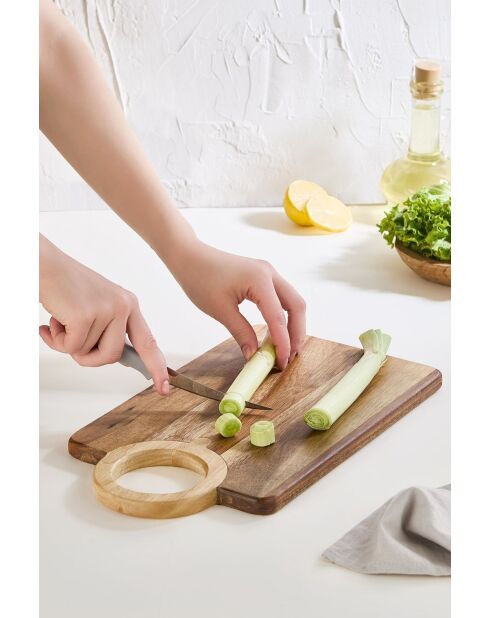 Tabla de cortar de madera - 20,5 x 35,5 cm