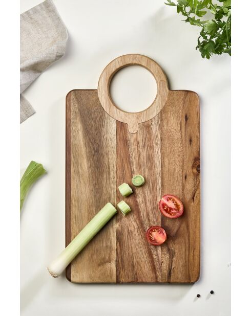 Tabla de cortar de madera - 20,5 x 35,5 cm