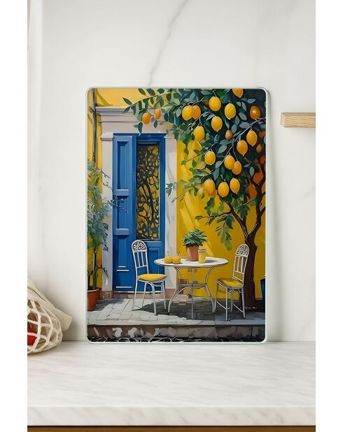 Tabla de cortar multicolor - 30x40 cm