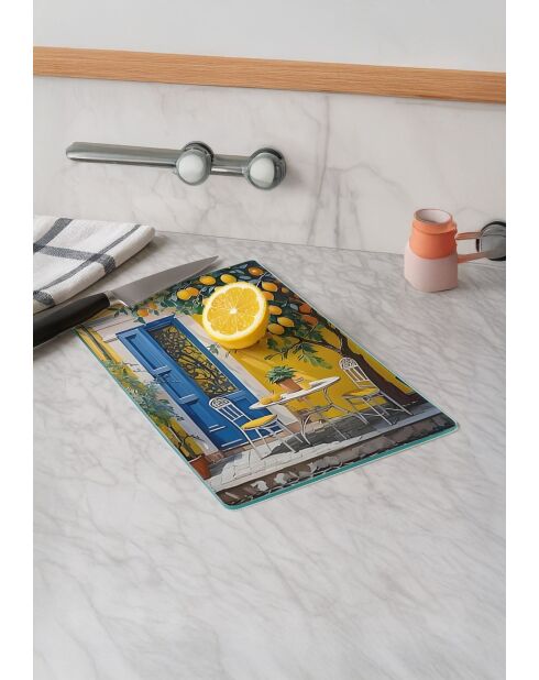 Tabla de cortar multicolor - 30x40 cm